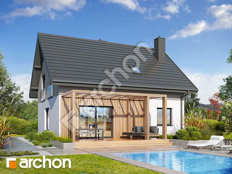 gotowy projekt Dom w zielistkach 34 widok 2