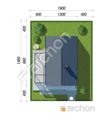 gotowy projekt Dom w toreniach 3 (E) sytuacja