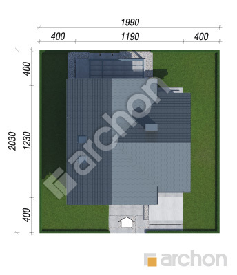 gotowy projekt Dom w passiflorze 2 (E) sytuacja
