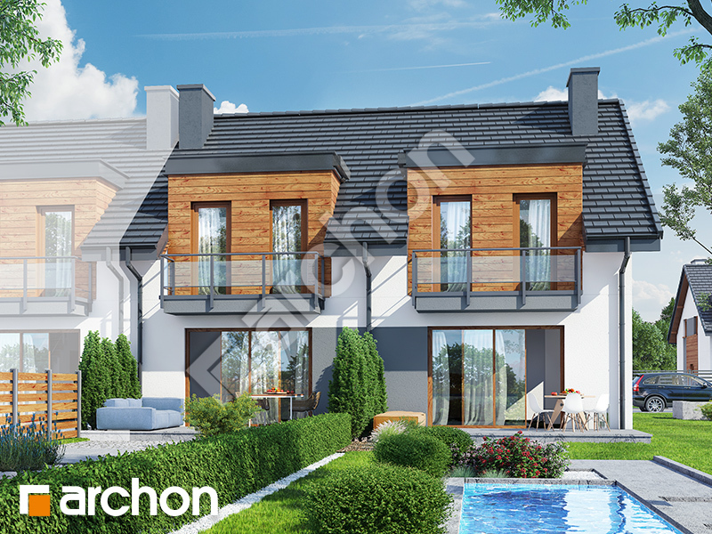 gotowy projekt Dom pod miłorzębem 10 (R2B) widok 2