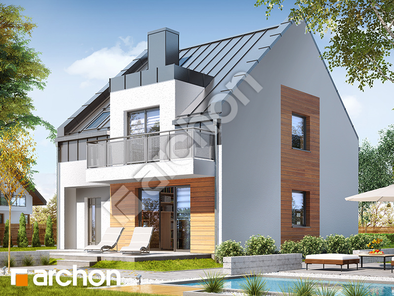 gotowy projekt Dom pod agawami 2 widok 2