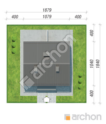 gotowy projekt Dom w riveach 2 (R2) sytuacja