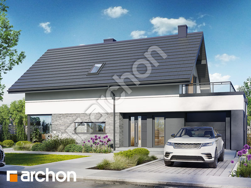 gotowy projekt Dom w kencjach (GE) OZE widok 2