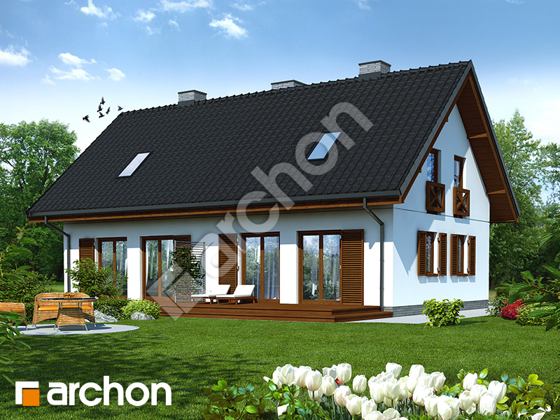 gotowy projekt Dom w borówkach (R2) widok 2