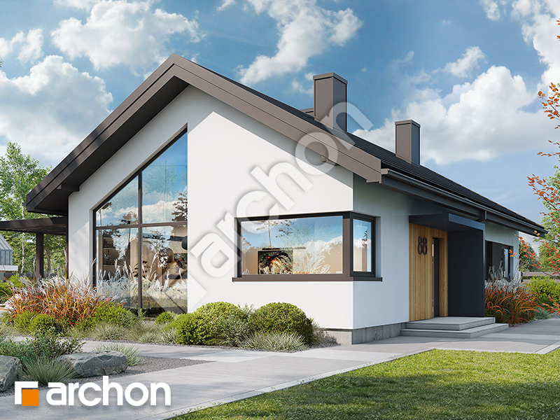 gotowy projekt Dom w kosaćcach 17 (A) widok 1