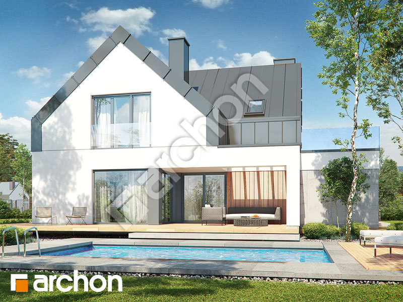 gotowy projekt Dom w ligustrach (G2) widok 1