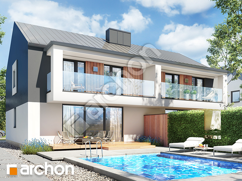 gotowy projekt Dom w klematisach 28 (R2) widok 2