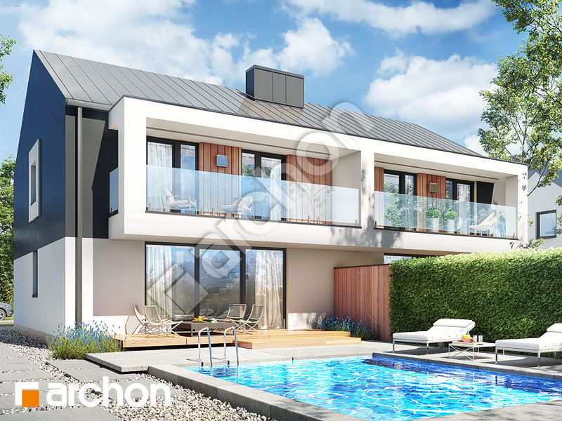 gotowy projekt Dom w klematisach 28 (R2) widok 2