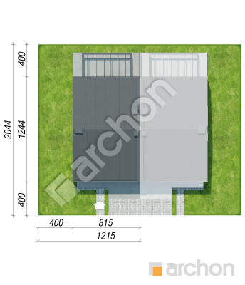 gotowy projekt Dom w narcyzach 15 (GB) sytuacja