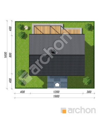gotowy projekt Dom w kruszczykach 21 (E) OZE sytuacja