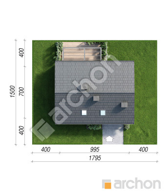 gotowy projekt Dom w wisteriach 25 sytuacja