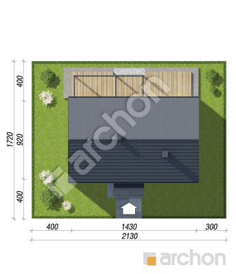 gotowy projekt Dom w kruszczykach 20 (E) sytuacja