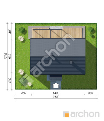 gotowy projekt Dom w kruszczykach 20 (E) sytuacja