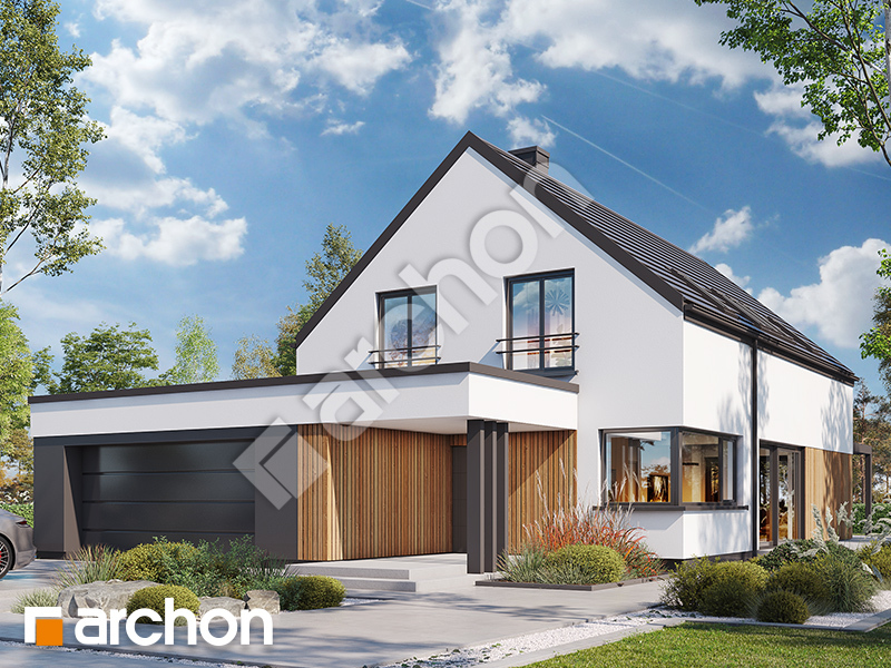 gotowy projekt Dom w grudnikach (G2E) widok 2