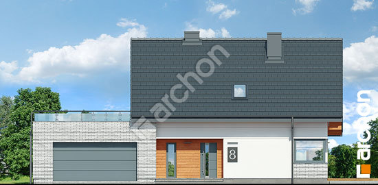 Elewacja frontowa projekt dom w malinowkach g2 8619440e19995fc23128ecaa80887582  264