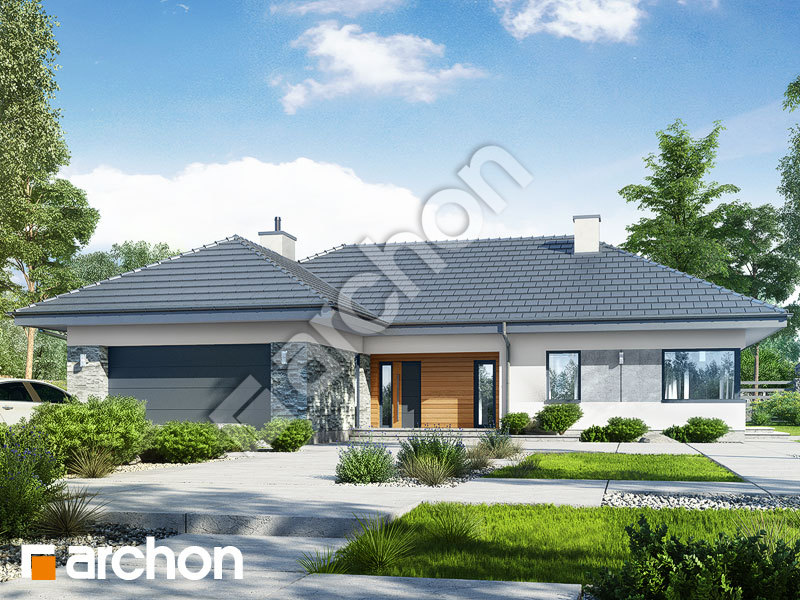 gotowy projekt Dom w różach (G2) widok 2