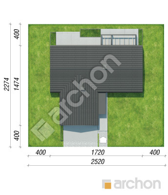 gotowy projekt Dom w rarytasach 5 (G2E) OZE sytuacja