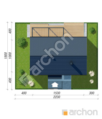 gotowy projekt Dom w kruszczykach 29 (E) sytuacja