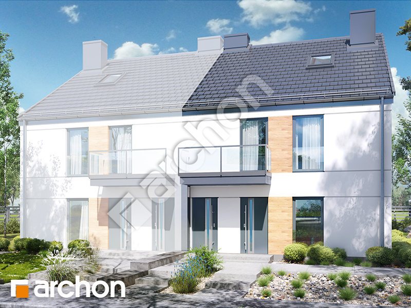 gotowy projekt Dom w bratkach 2 (R2B) widok 1