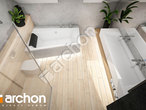 gotowy projekt Dom w silene (G) Wizualizacja łazienki (wizualizacja 3 widok 4)