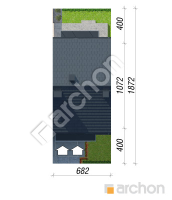 gotowy projekt Dom w bratkach (R2S) sytuacja