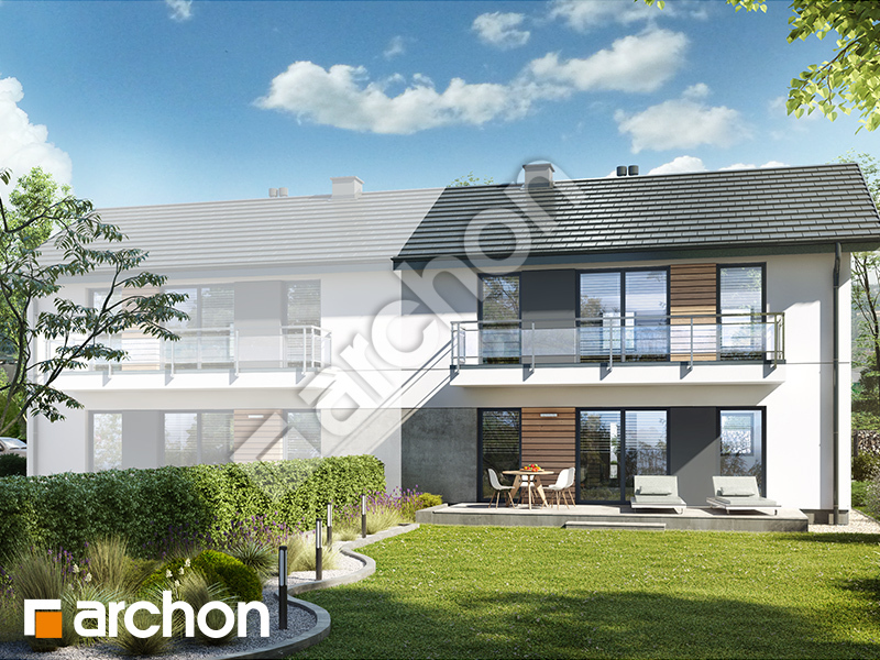 gotowy projekt Dom w pileach  (R2BE) widok 2
