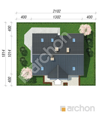 gotowy projekt Dom w szafirkach sytuacja