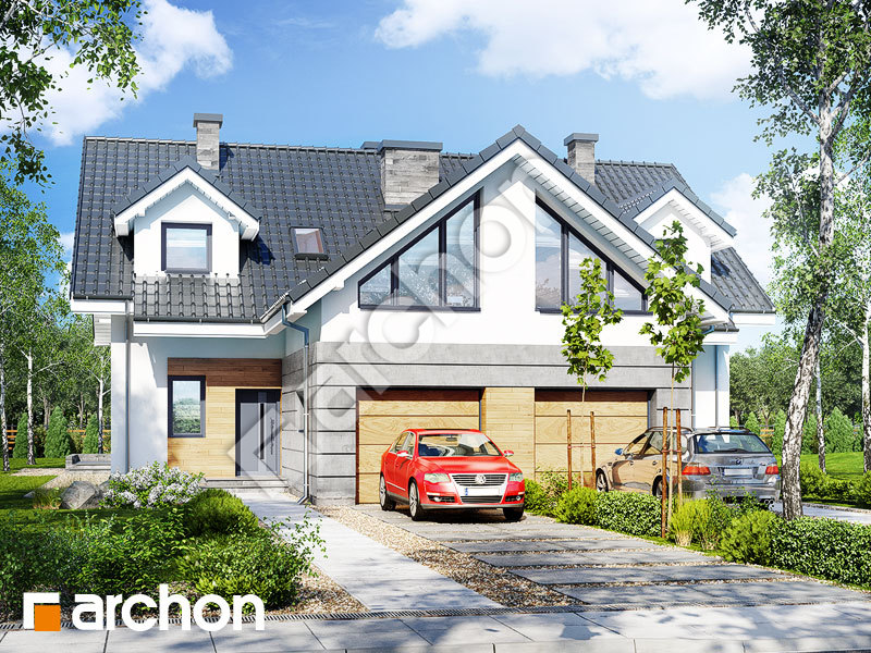 gotowy projekt Dom w klematisach 6 (R2) widok 1
