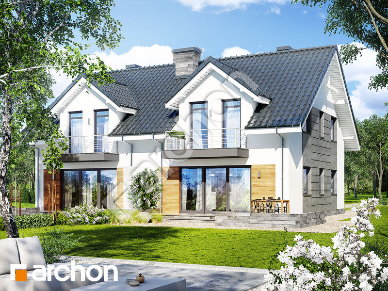 gotowy projekt Dom w klematisach 6 (R2) widok 2