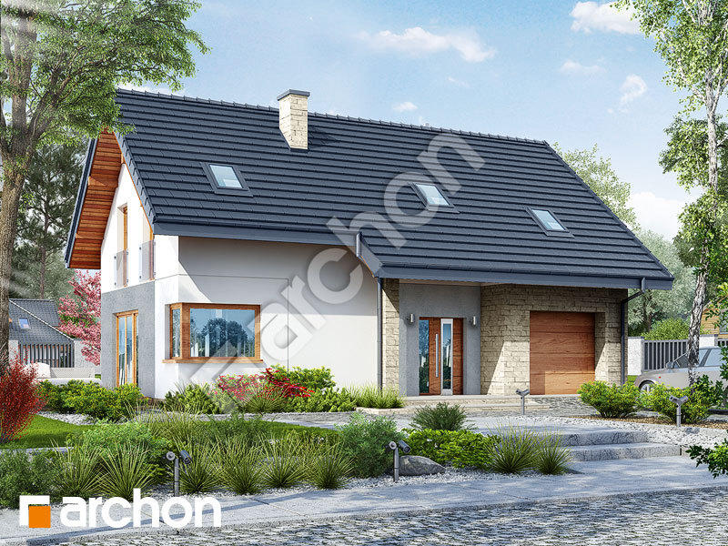 gotowy projekt Dom w brunerach widok 1