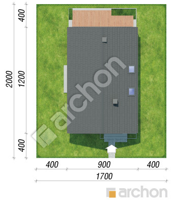 gotowy projekt Dom w anyżku 11 (E) sytuacja