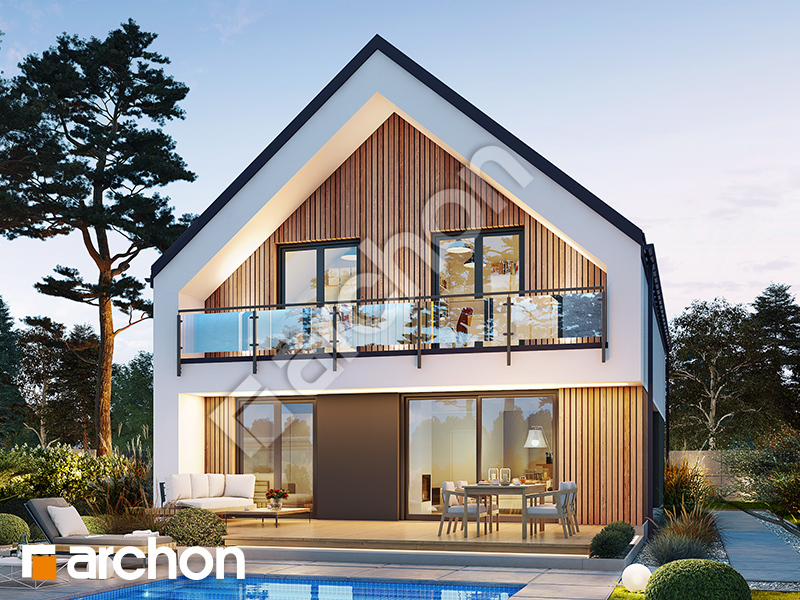 gotowy projekt Dom w anyżku 11 (E) widok 2