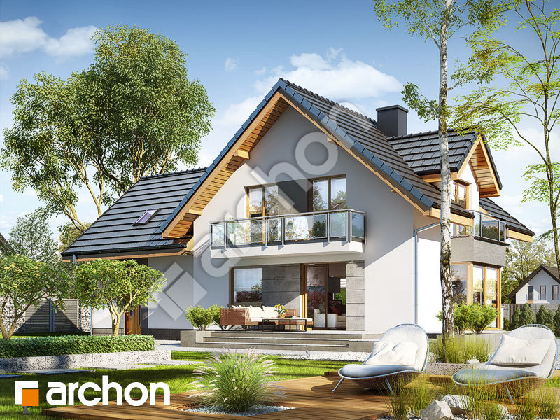 gotowy projekt Dom w rododendronach 7 (G2N) widok 1