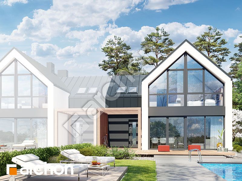 gotowy projekt Dom w muszkatach 2 (B) widok 2