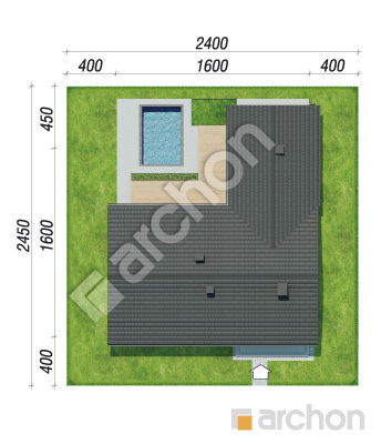 gotowy projekt Dom w marzankach 5 sytuacja