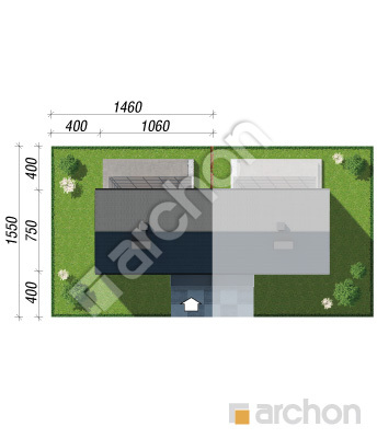 gotowy projekt Dom w halezjach (R2B) sytuacja