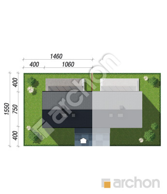 gotowy projekt Dom w halezjach (R2B) sytuacja