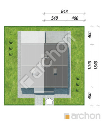 gotowy projekt Dom w riveach (B) sytuacja