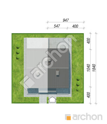 gotowy projekt Dom w riveach (B) sytuacja