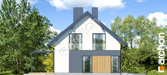 Elewacja boczna projekt dom w wisteriach 24 g 702344b0c4641539efed683f6423b6bb  266