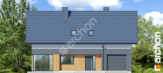 Elewacja frontowa projekt dom w wisteriach 24 g 0445cbf91b3edb0feabbecd83237eb36  264