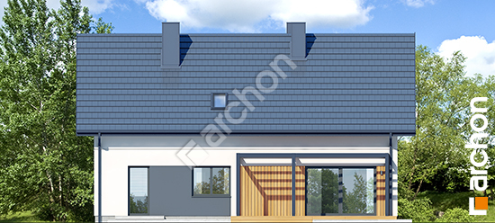 Elewacja ogrodowa projekt dom w wisteriach 24 g 5f82a9b1610886018450edf482db8103  267
