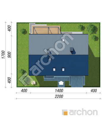 gotowy projekt Dom w wisteriach 24 (G) sytuacja