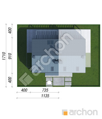 gotowy projekt Dom w arkadiach 9 (B) sytuacja