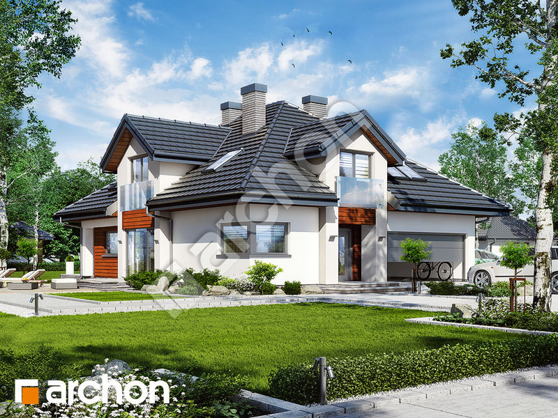 gotowy projekt Dom w hebe 2 widok 1