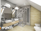 gotowy projekt Dom w idaredach (A) Wizualizacja łazienki (wizualizacja 3 widok 2)
