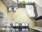 gotowy projekt Dom w idaredach (A) Wizualizacja łazienki (wizualizacja 3 widok 4)