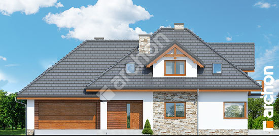 Elewacja frontowa projekt dom w kannach t 8526a78452b70ea8f245190058615c48  264