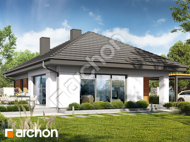 gotowy projekt Dom w lilakach 14 widok 1