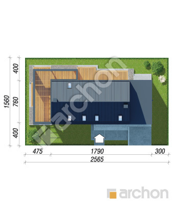 gotowy projekt Dom w heliotropach 3 (GE) sytuacja